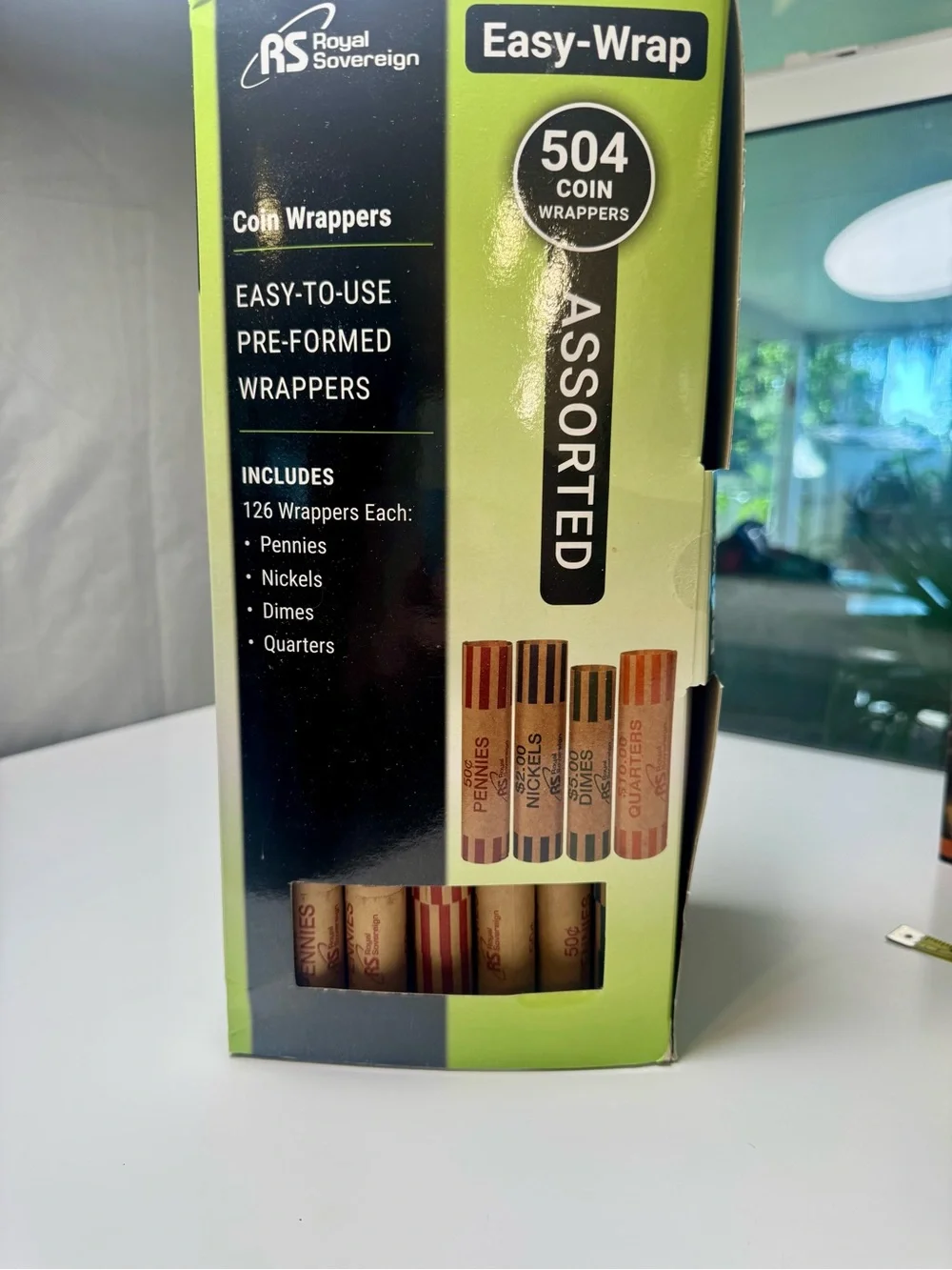 Royal Sovereign Easy-Wrap Coin Wrappers - Green Box